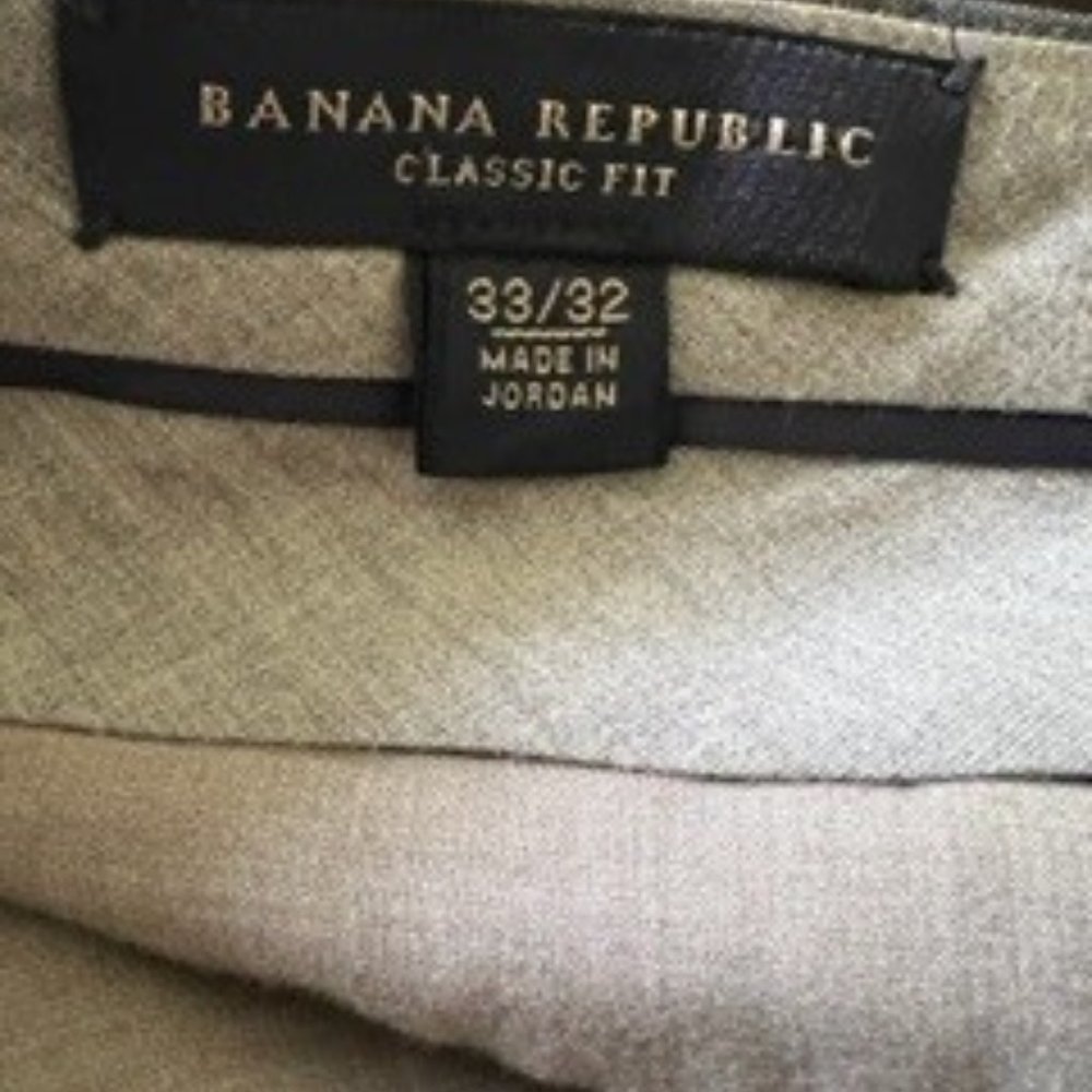 Banana Republic Men's Classic Fit Dress Pants 33w 32l